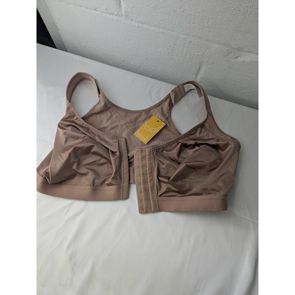 DELIMIRA Women's Front Closure Posture Wireless Full Coverage Bra 42DD New - Picture 1 of 5